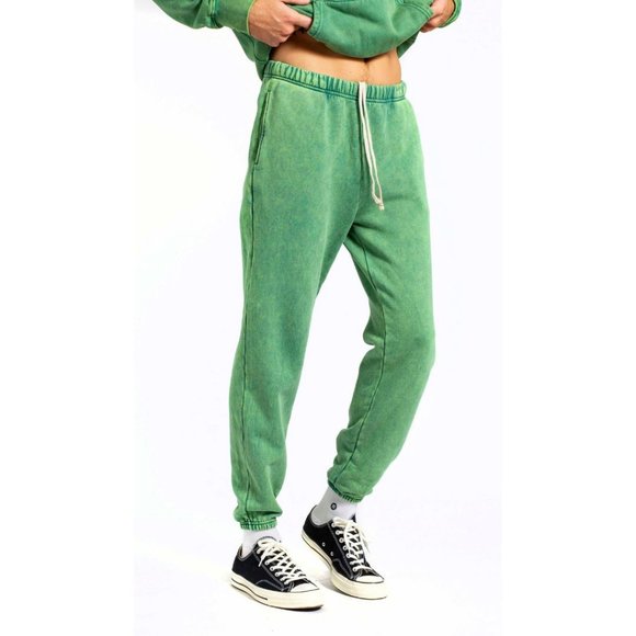 Les Tien Classic Sweatpants Aloe Stone Size Small Cotton Fleece SSENSE - Picture 1 of 7